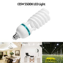 Lâmpada fluorescente espiral Andoer 135 W 5500 K Luz do dia CRI90 Soquete E27 Economia de energia para estúdio de fotografia Iluminação de vídeo