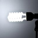 Lâmpada fluorescente espiral Andoer 135 W 5500 K Luz do dia CRI90 Soquete E27 Economia de energia para estúdio de fotografia Iluminação de vídeo