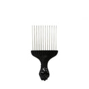 Professional Barber Hair Styling Afro Comb Plastic Handle Metal Tooth Hairdressing