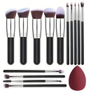 Conjunto de 14 pincéis de maquiagem macios