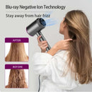 Secador de cabelo de alta qualidade Profissional Turboalimentado Escova de cabelo elétrica Secador de vento forte