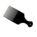 Professional Barber Hair Styling Afro Comb Plastic Handle Metal Tooth Hairdressing