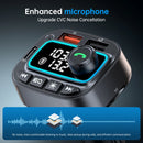 Carregador de carro Bluetooth 5.3 Transmissor FM 30W USB C Adaptador de carro Rádio sem fio MP3 Player Receptor de áudio de música Chamadas viva-voz