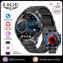 Novo Smartwatch Masculino Bluetooth Chamada À Prova D'água Esportes Fitness Relógios Inteligentes Monitoramento de Frequência Cardíaca Pulseiras de Saúde para Android IOS