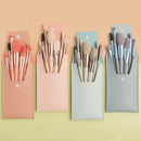 Kit com 8 Pincéis de Maquiagem Profissionais – Nylon & Plástico Transforme sua maquiagem.