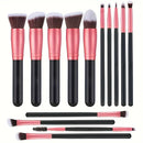 Conjunto de 14 pincéis de maquiagem macios