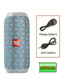 TG117 Caixa de Som Portátil Bluetooth para Exteriores, Woofer Sem Fio, Chamadas Gratuitas, FM, Cartão TF, Pen Drive USB, Conexão para Celular, Tablet, TV