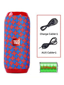 TG117 Caixa de Som Portátil Bluetooth para Exteriores, Woofer Sem Fio, Chamadas Gratuitas, FM, Cartão TF, Pen Drive USB, Conexão para Celular, Tablet, TV