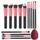 Conjunto de 14 pincéis de maquiagem macios