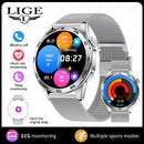 Novo Smartwatch Masculino Bluetooth Chamada À Prova D'água Esportes Fitness Relógios Inteligentes Monitoramento de Frequência Cardíaca Pulseiras de Saúde para Android IOS
