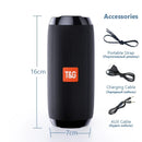 TG117 Caixa de Som Portátil Bluetooth para Exteriores, Woofer Sem Fio, Chamadas Gratuitas, FM, Cartão TF, Pen Drive USB, Conexão para Celular, Tablet, TV
