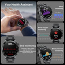 Novo Smartwatch Masculino Bluetooth Chamada À Prova D'água Esportes Fitness Relógios Inteligentes Monitoramento de Frequência Cardíaca Pulseiras de Saúde para Android IOS