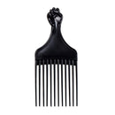 Professional Barber Hair Styling Afro Comb Plastic Handle Metal Tooth Hairdressing